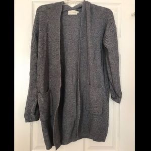 Gray cardigan